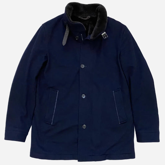 Loro Piana Castorino Fur Lined Cashmere Coat