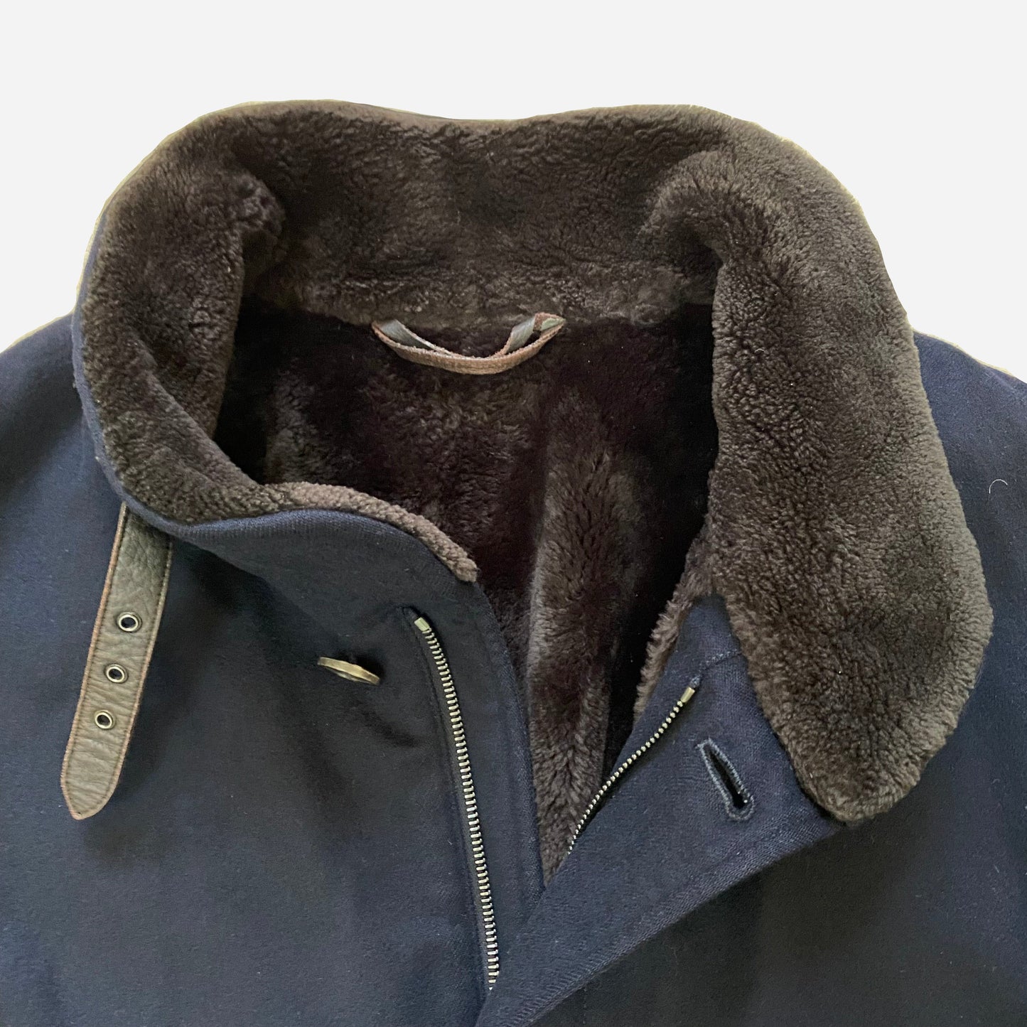 Loro Piana Castorino Fur Lined Cashmere Coat