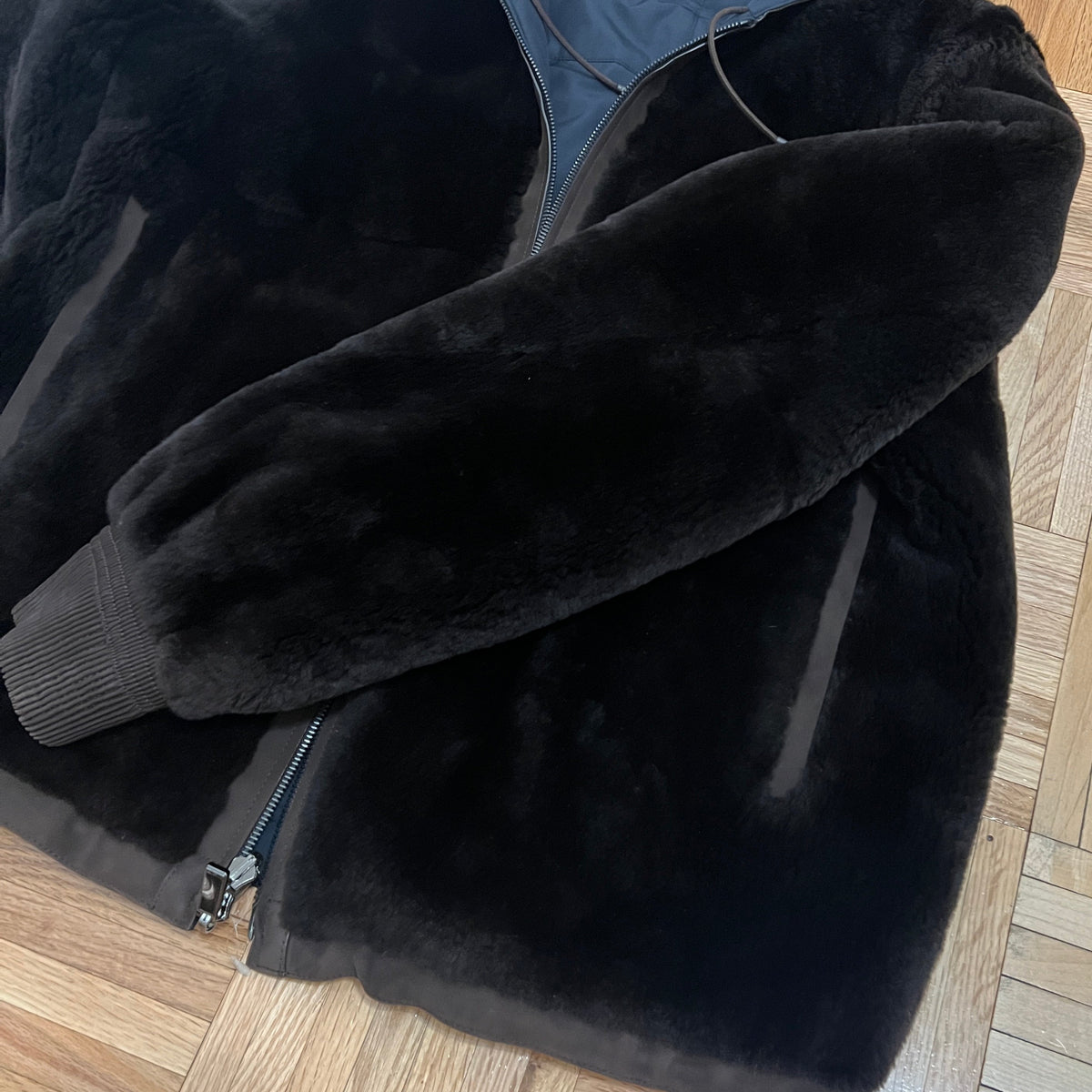 Zegna Castorino Fur Lined Hooded Bomber Jacket NWOT