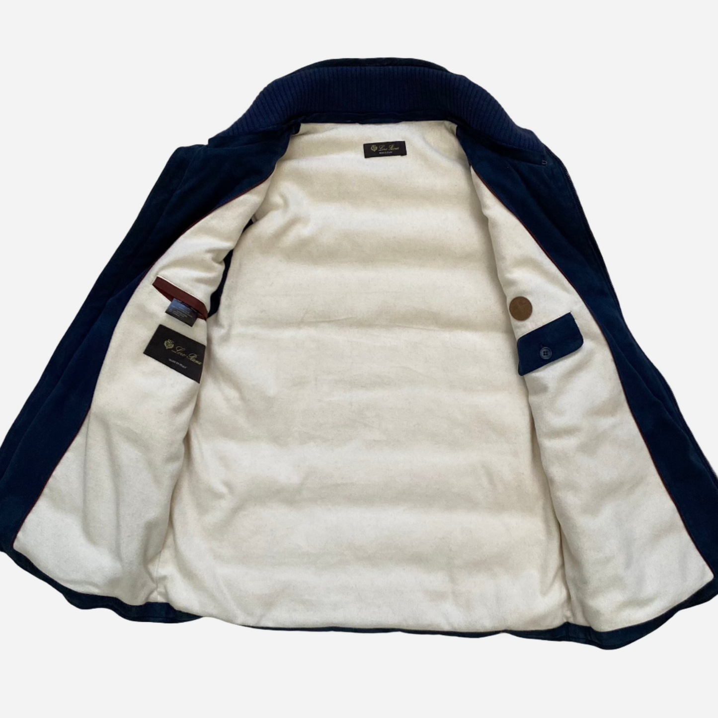 Loro Piana Suede Padded Vest