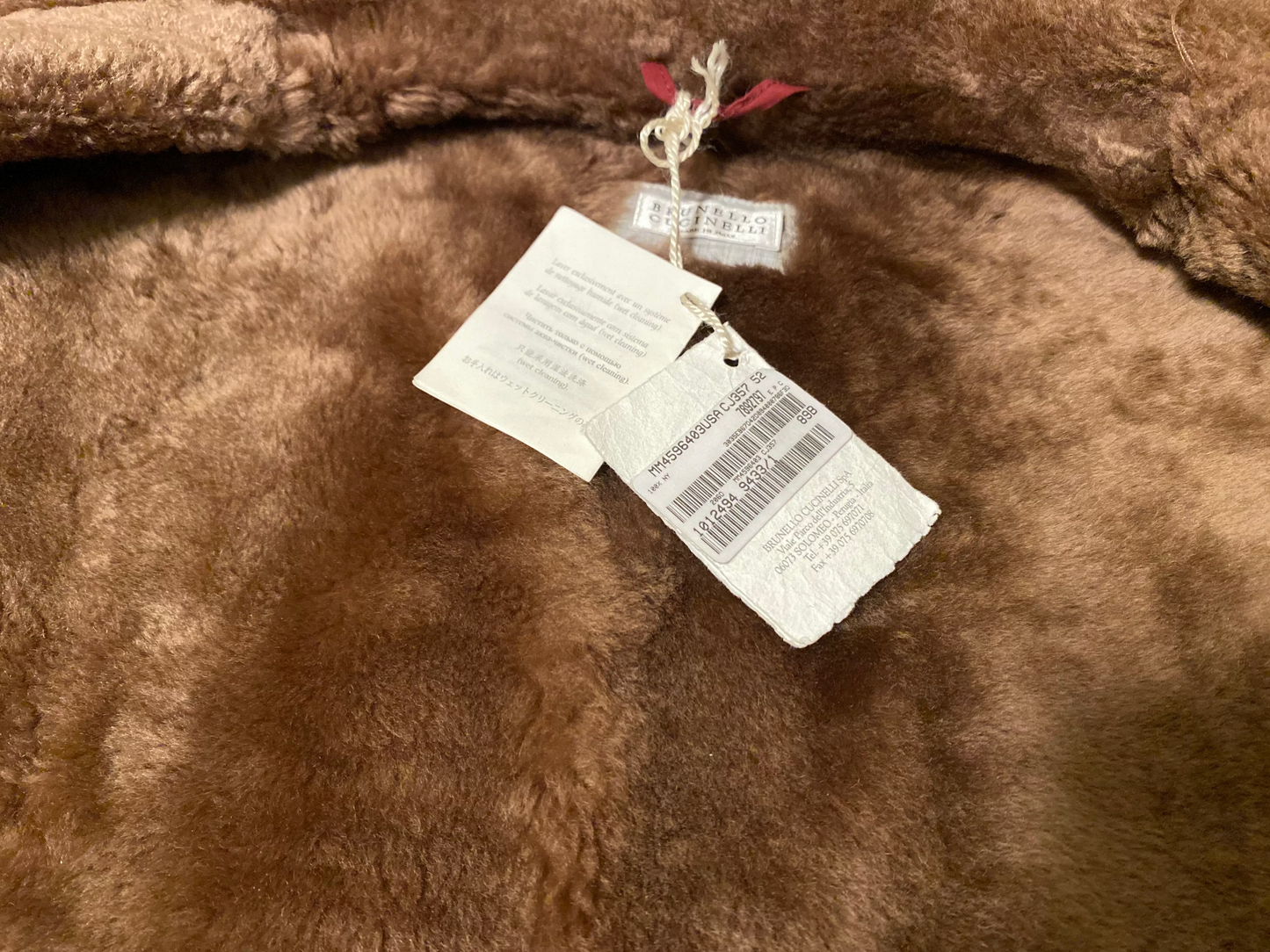 Brunello Cucinelli Shearling Fur Lined Coat