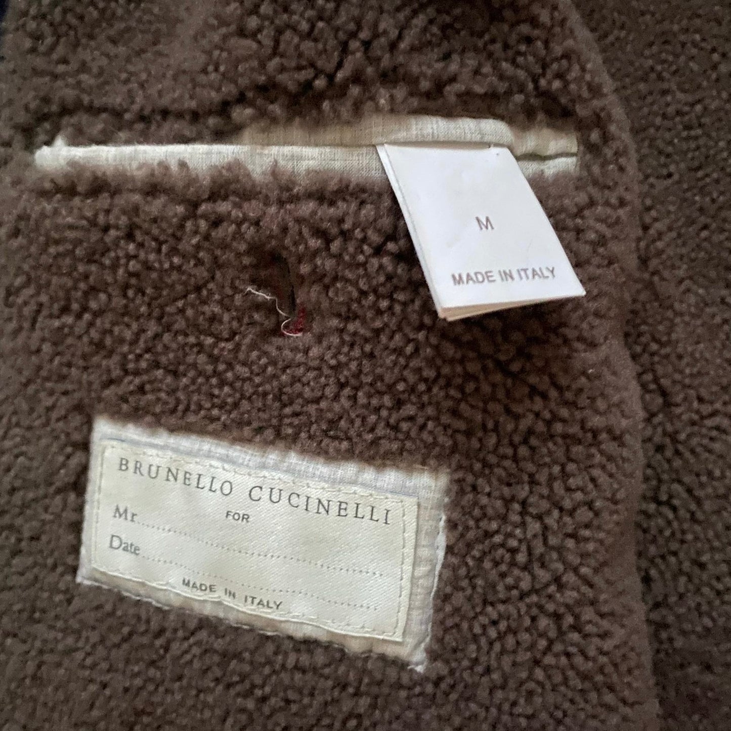 Brunello Cucinelli Shearling Lined Cashmere Coat