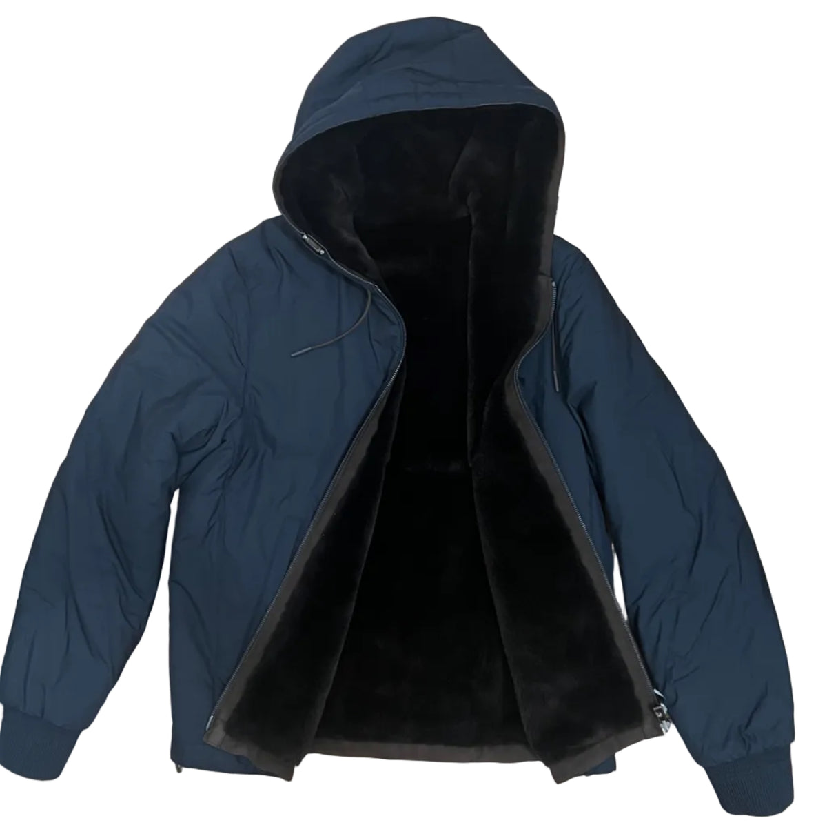 Zegna Castorino Fur Lined Hooded Bomber Jacket NWOT