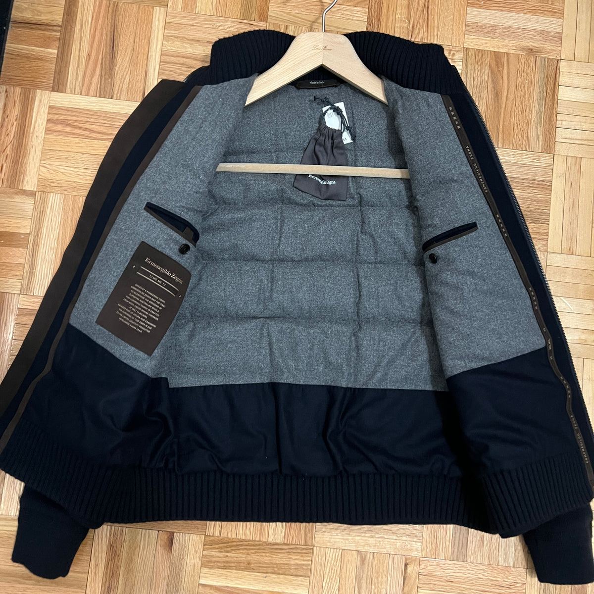 Zegna 12milmil12 Wool Hybrid Down Jacket