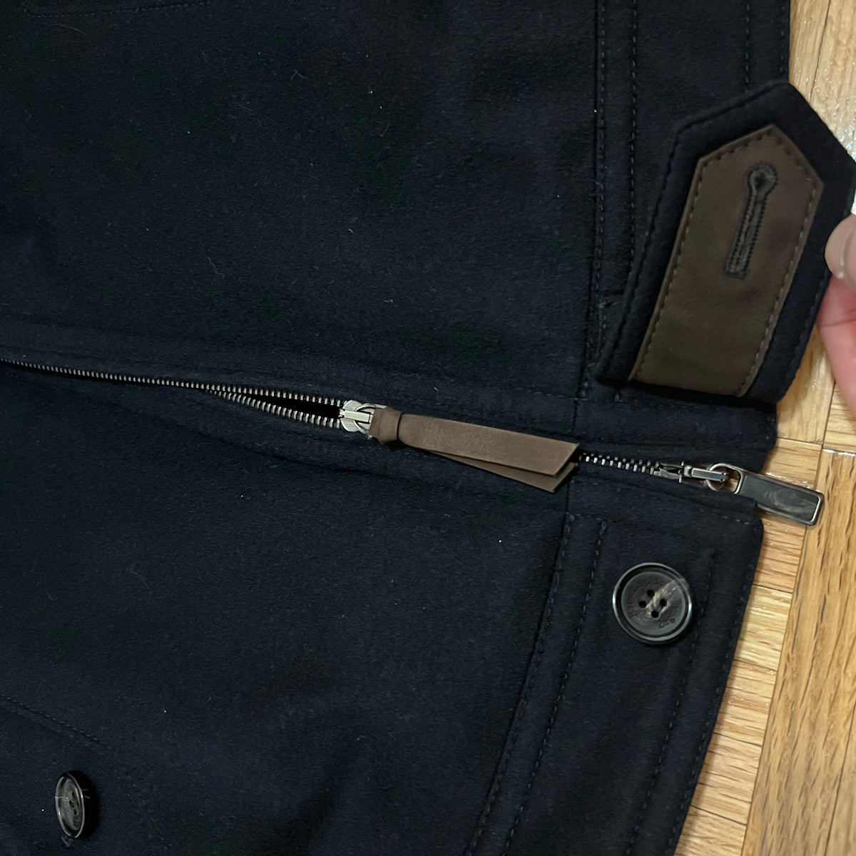 Zegna Castorino Fur Lined Cashmere Bomber Jacket