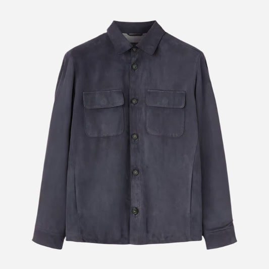 Loro Piana Suede Overshirt Jacket