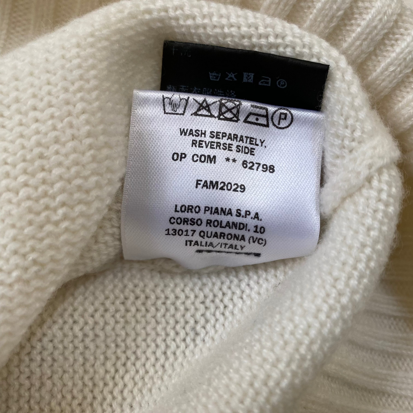 Loro Piana "University" Cashmere Intarsia Crewneck Sweater