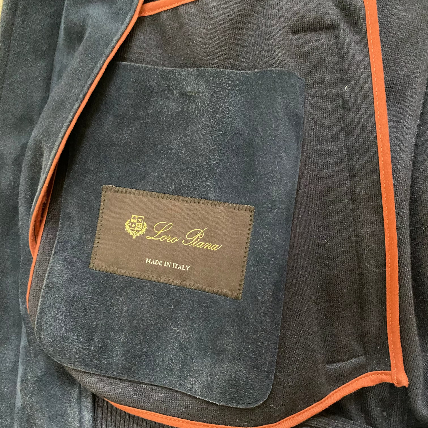 Loro Piana Reindeer Suede Bomber Jacket w/ Cashmere Lining
