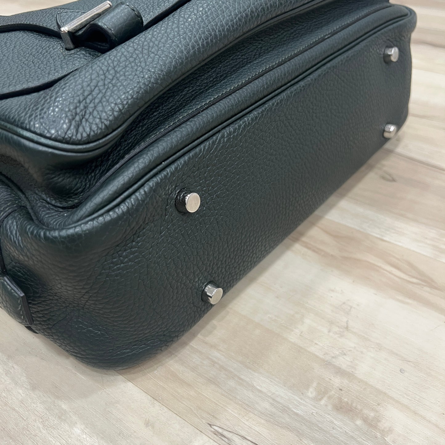 Hermes Top Handle Leather Briefcase