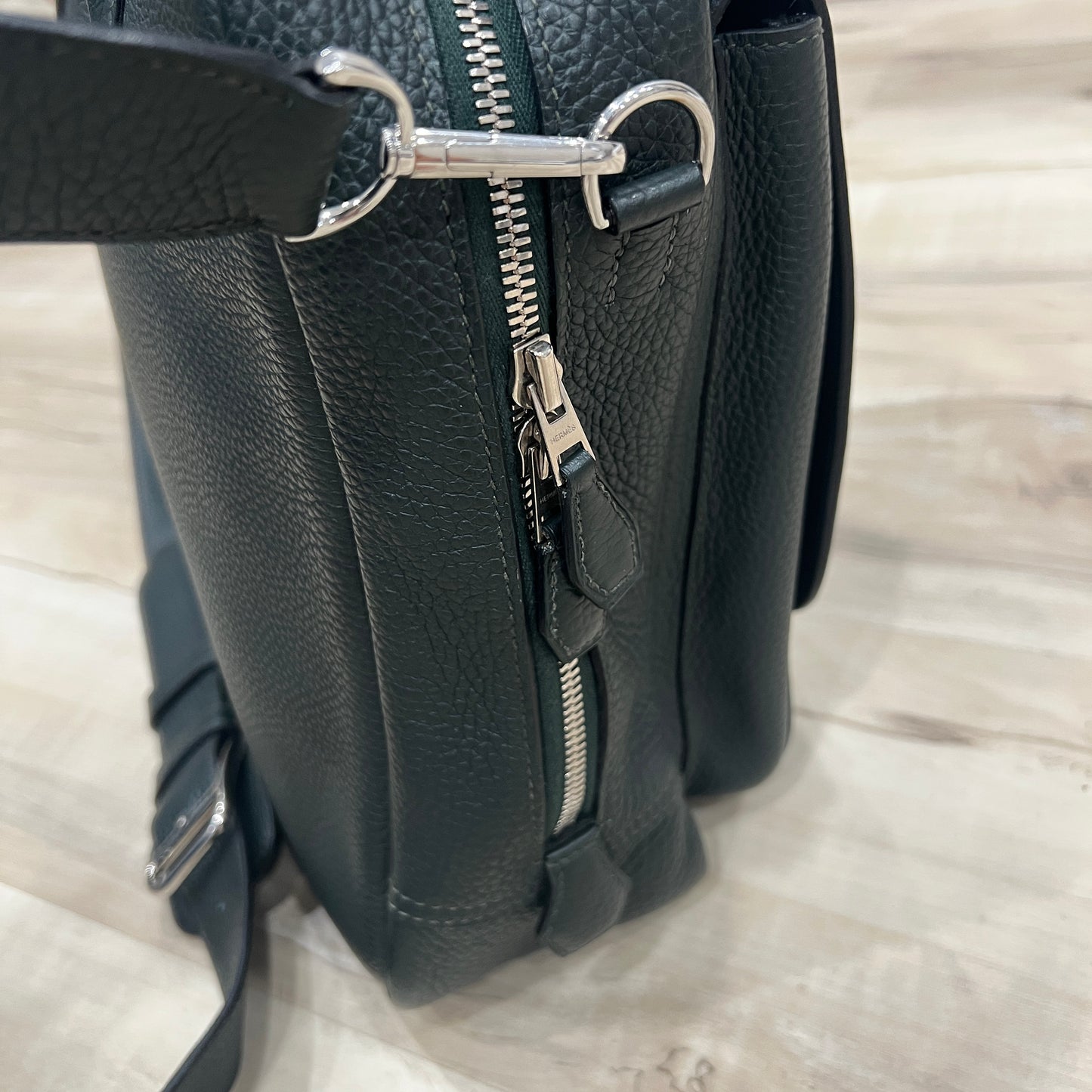 Hermes Top Handle Leather Briefcase