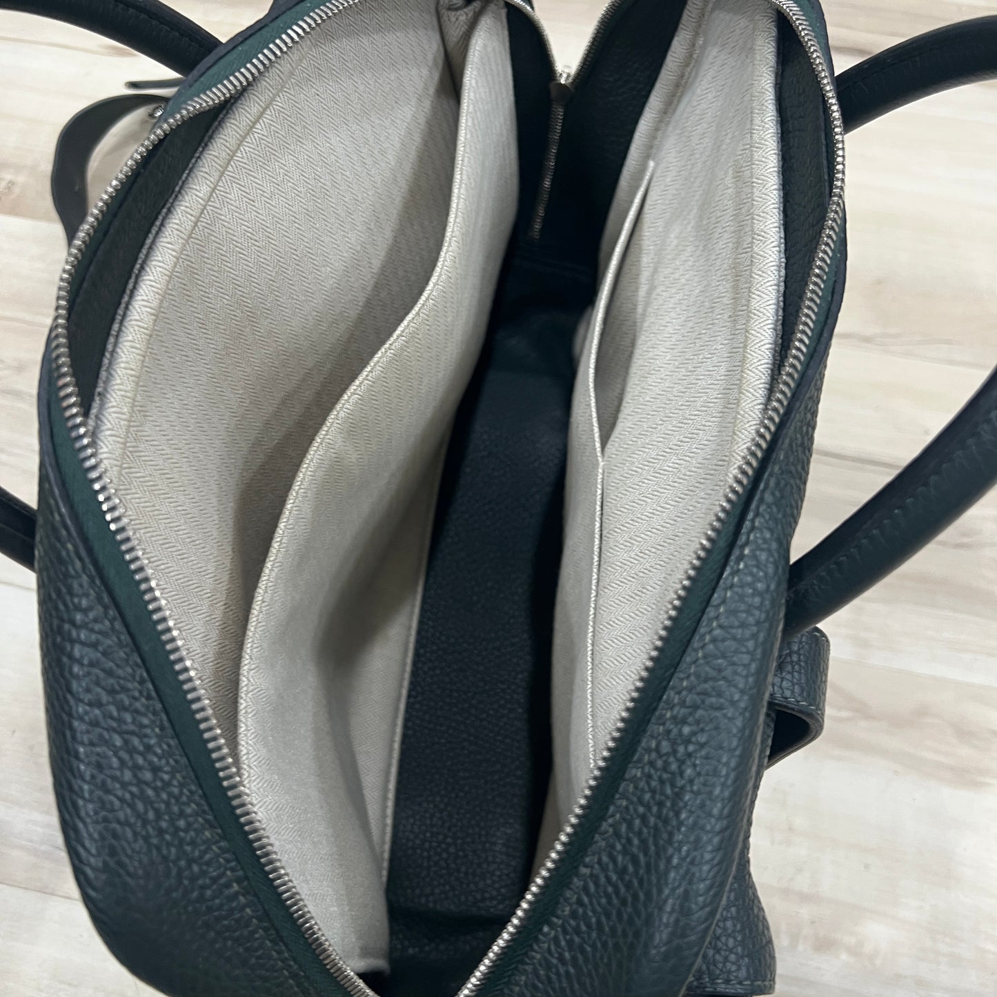 Hermes Top Handle Leather Briefcase