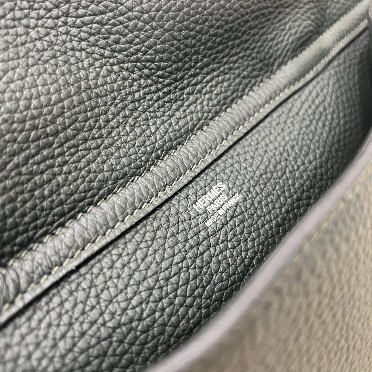 Hermes Top Handle Leather Briefcase