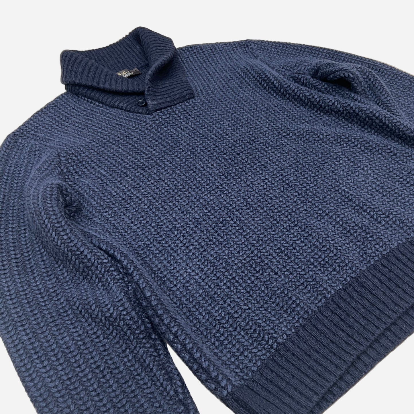 Loro Piana Baby Cashmere Shawl Neck Sweater