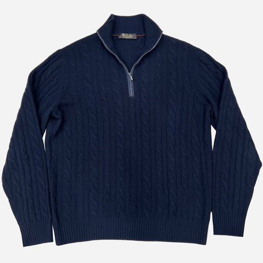 Loro Piana Baby Cashmere 1/4 Zip Sweater