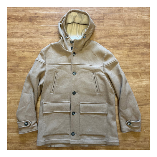 Brunello Cucinelli Beige Camel Wool Parka