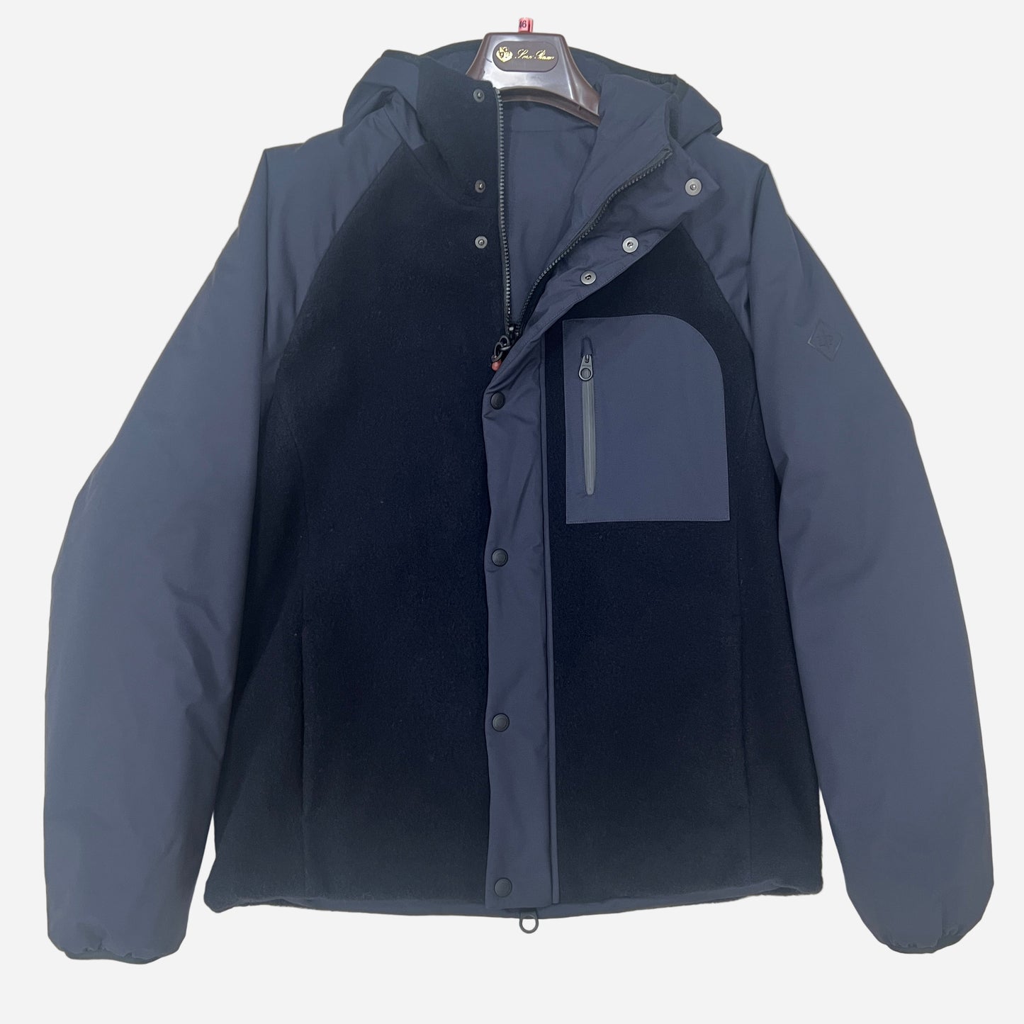 Loro Piana "Apo" Cashmere Paneled Puffer Jacket