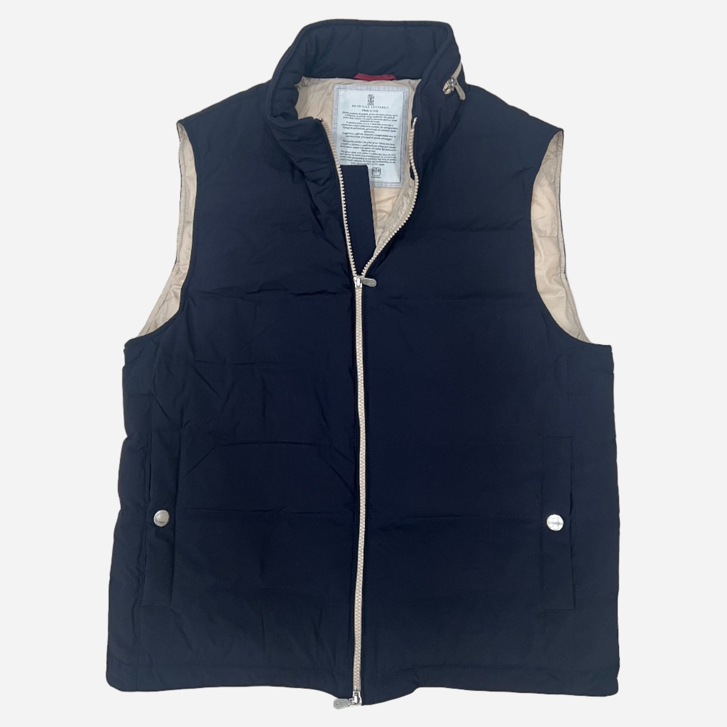 Brunello Cucinelli Padded Blue Vest