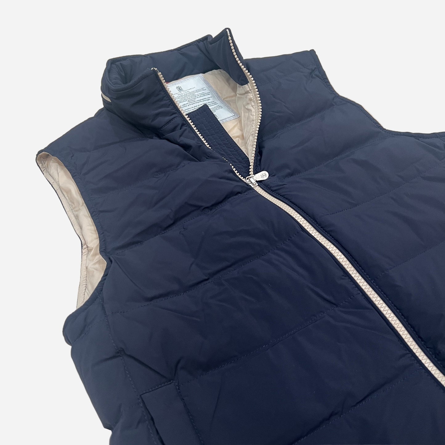 Brunello Cucinelli Padded Blue Vest