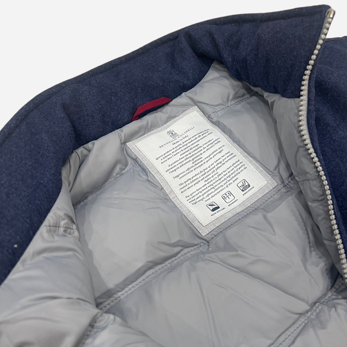 Brunello Cucinelli Wool Padded Down Vest