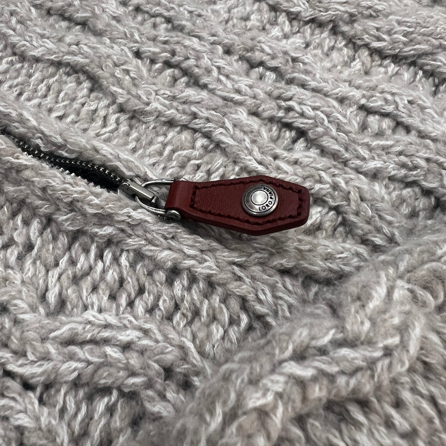 Loro Piana Valduggia Cable Knit 1/4 Zip Cashmere Sweater