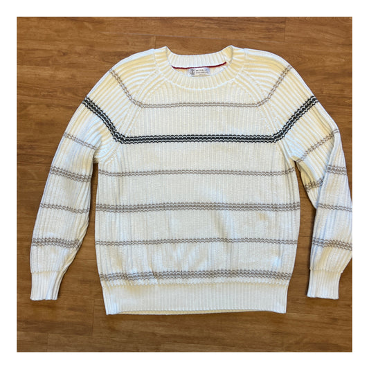 Brunello Cucinelli Striped Crewneck Sweater