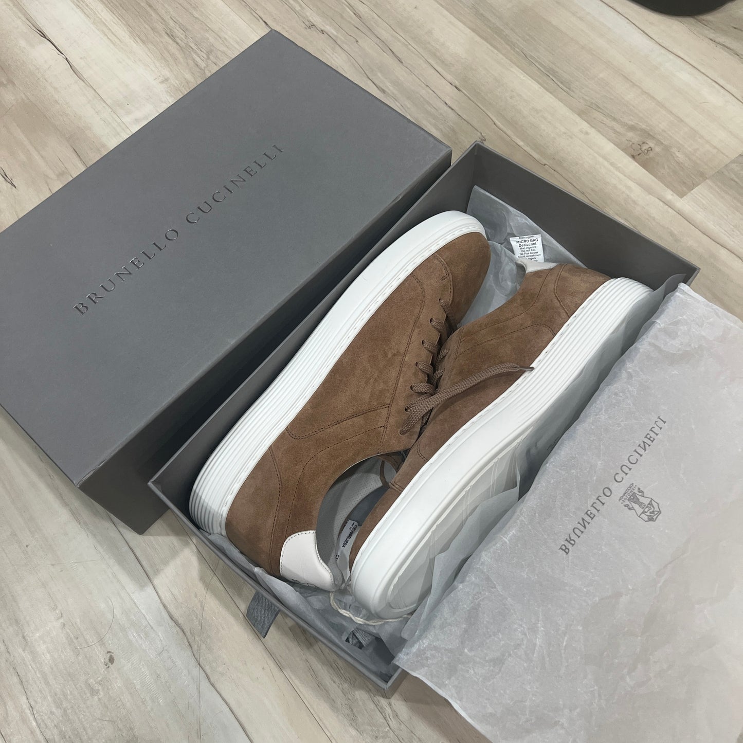 Brunello Cucinelli Suede Airsole Sneakers
