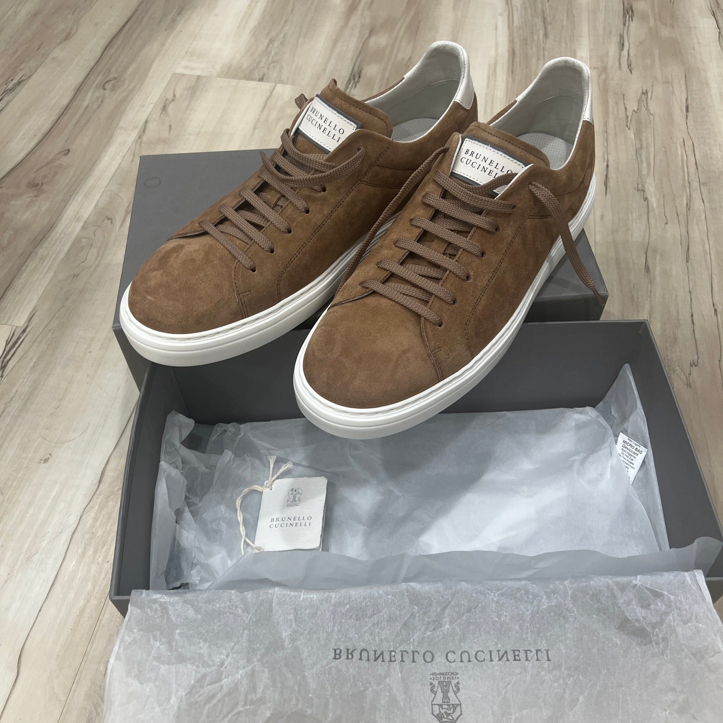 Brunello Cucinelli Suede Airsole Sneakers
