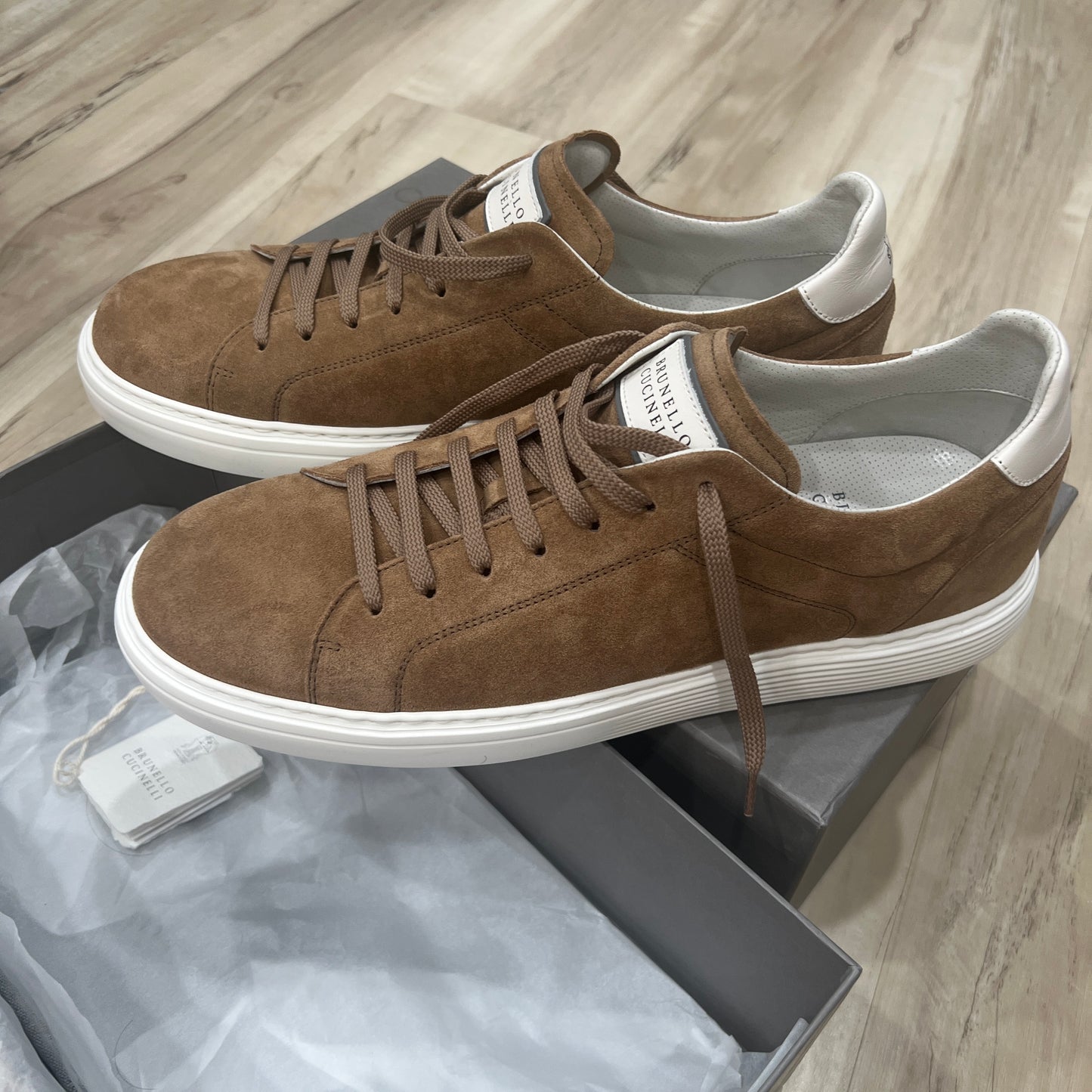 Brunello Cucinelli Suede Airsole Sneakers