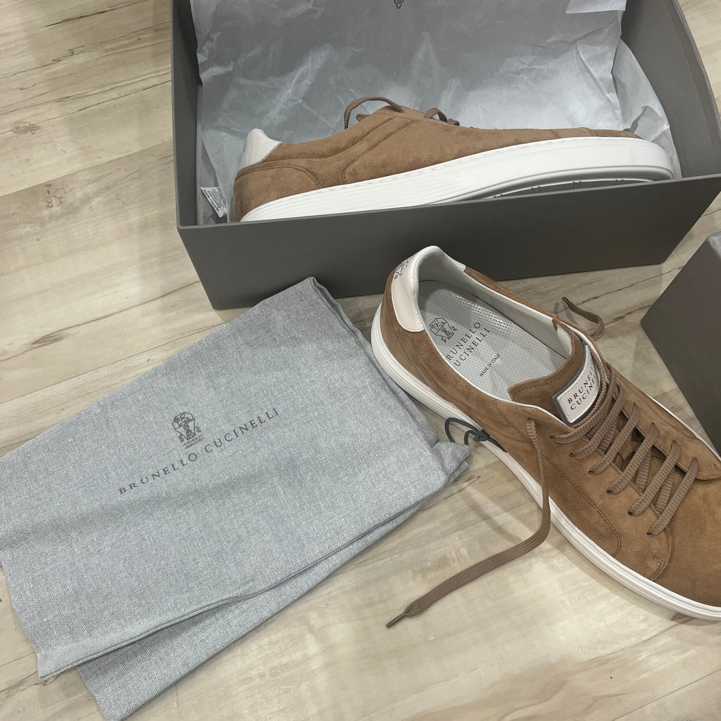 Brunello Cucinelli Suede Airsole Sneakers