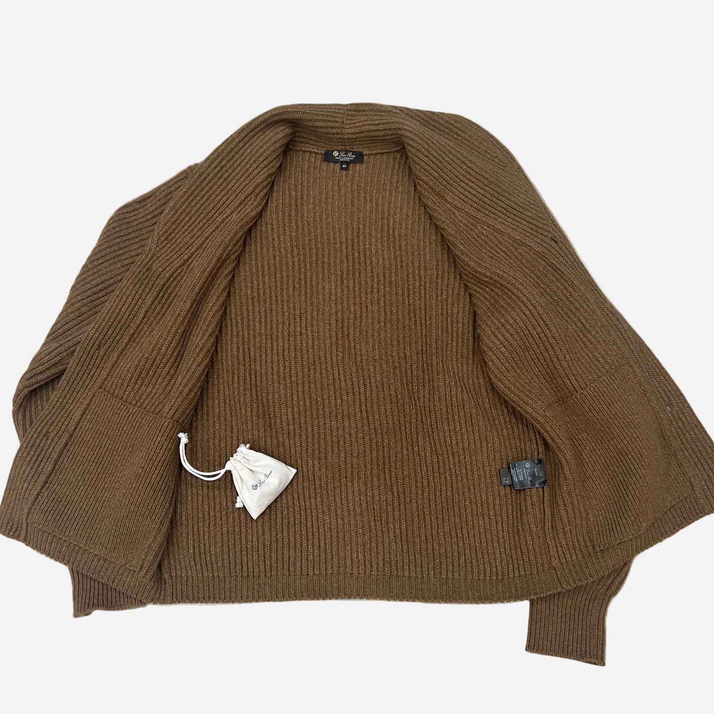 Loro Piana Fobello Baby Cashmere Cardigan w/enamel buttons