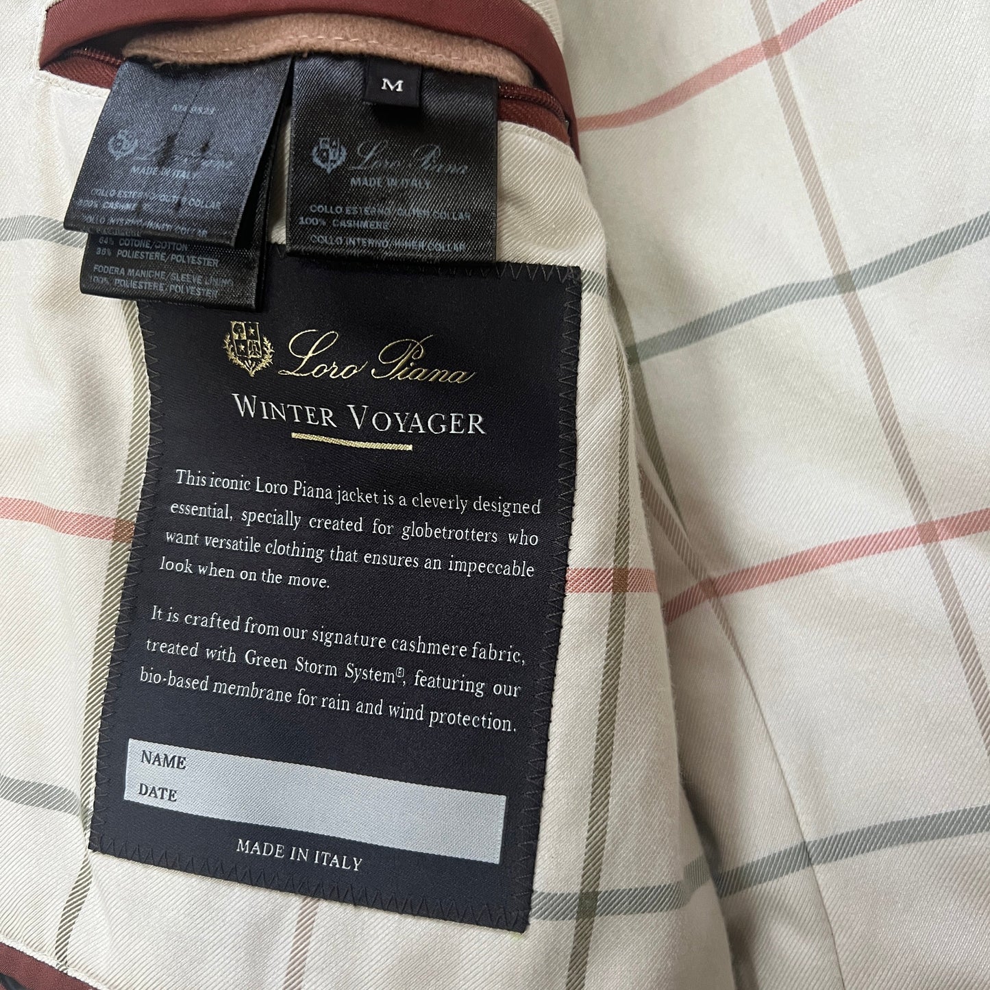 Loro Piana Cashmere Winter Voyager Coat