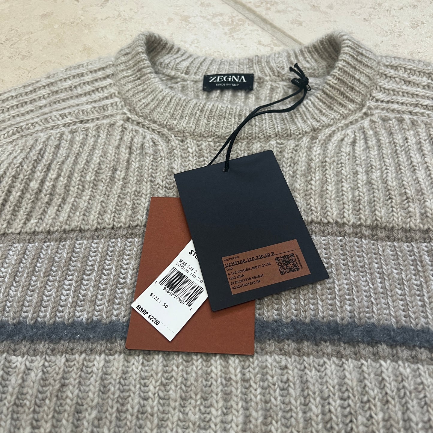 Zegna Oasi Cashmere Crewneck Sweater