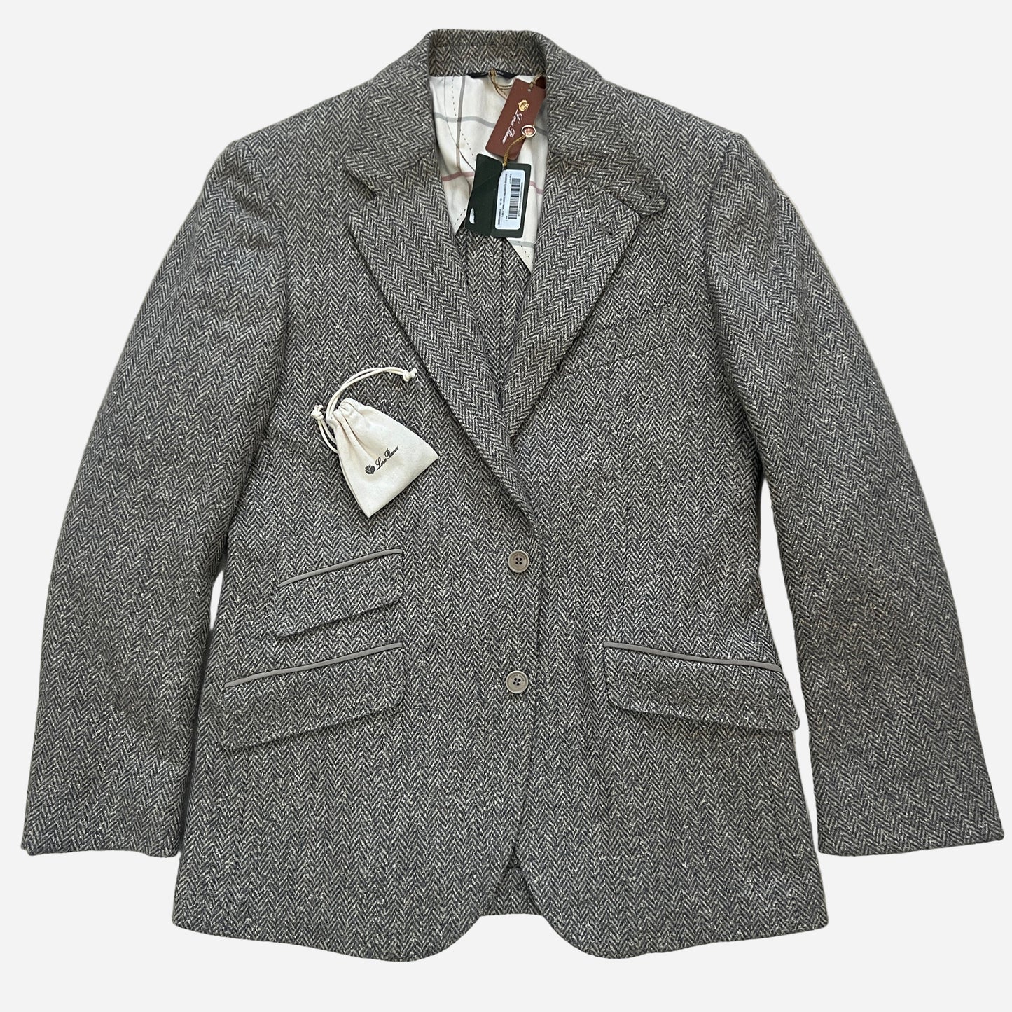Loro Piana Herringbone Cashmere Sport Coat