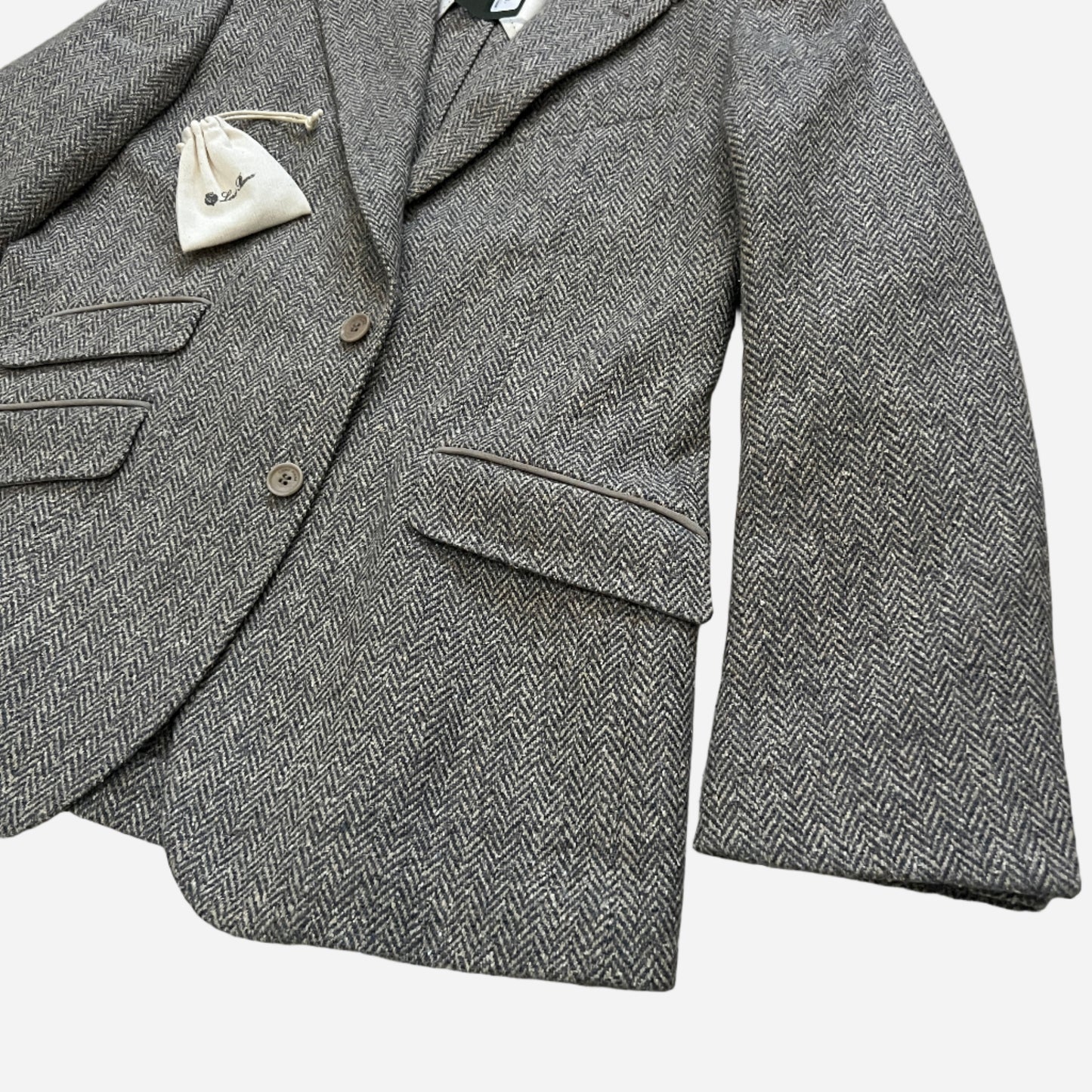 Loro Piana Herringbone Cashmere Sport Coat
