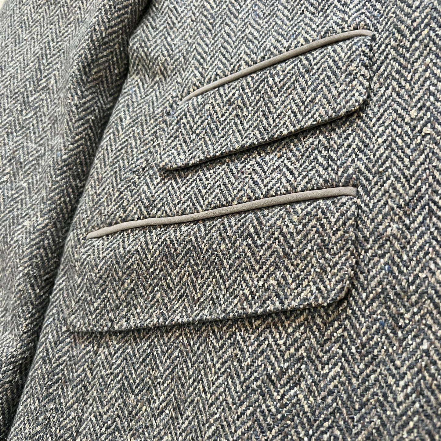Loro Piana Herringbone Cashmere Sport Coat