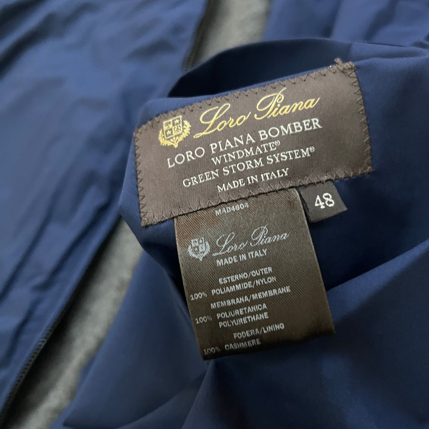 Loro Piana Cashmere Reversible Windmate Bomber
