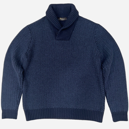 Loro Piana Baby Cashmere Shawl Neck Sweater