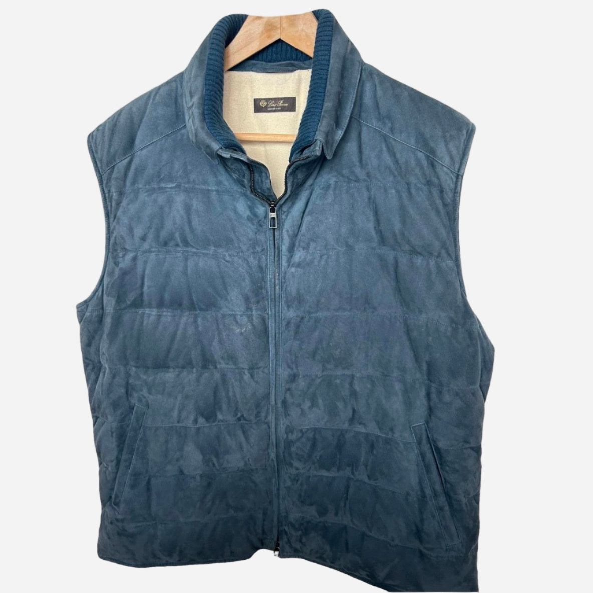 Loro Piana Suede Padded Vest (56)