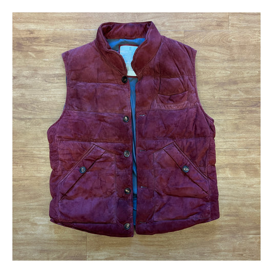 Brunello Cucinelli Suede Puffer Vest