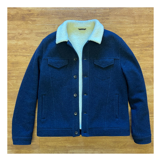 Loro Piana Virgin Wool Fleece Trucker Jacket