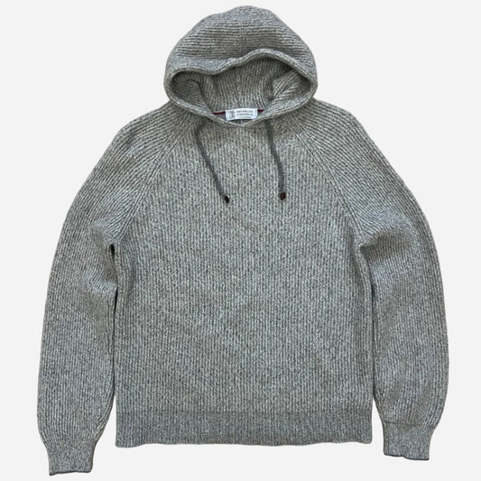 Brunello Cucinelli Ribbed Cashmere Hoodie