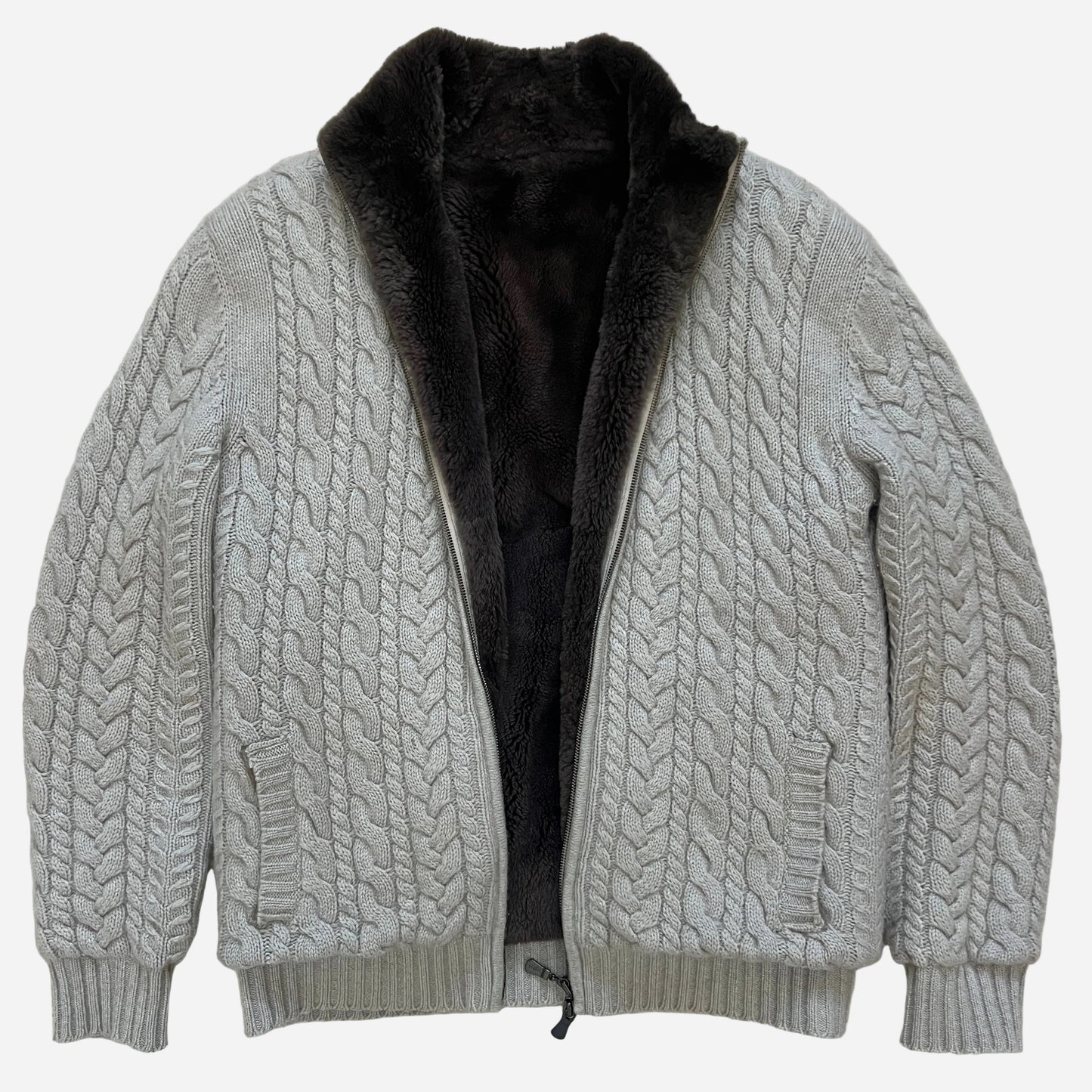 Fedeli Beaver Fur Lined Cashmere Jacket