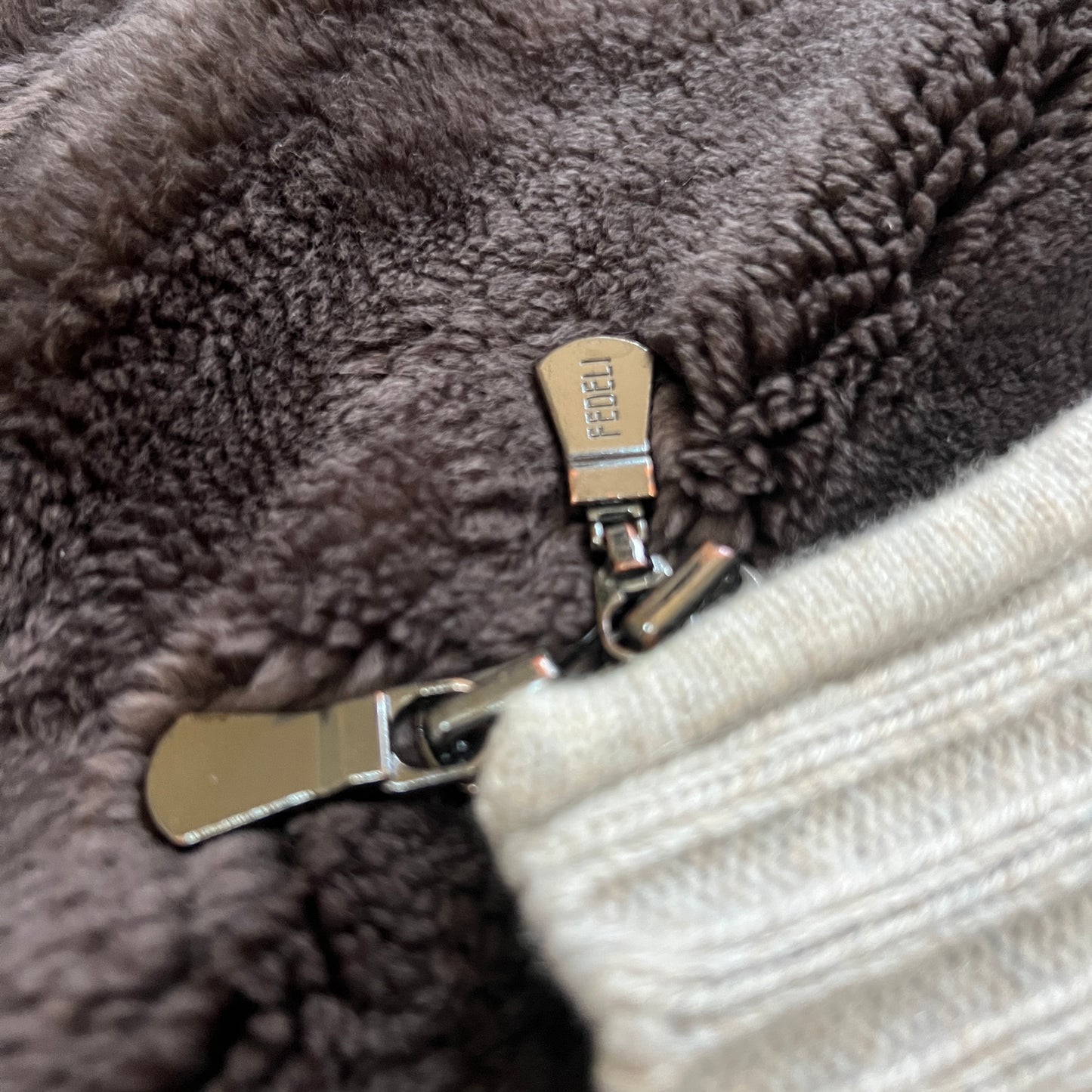 Fedeli Beaver Fur Lined Cashmere Jacket