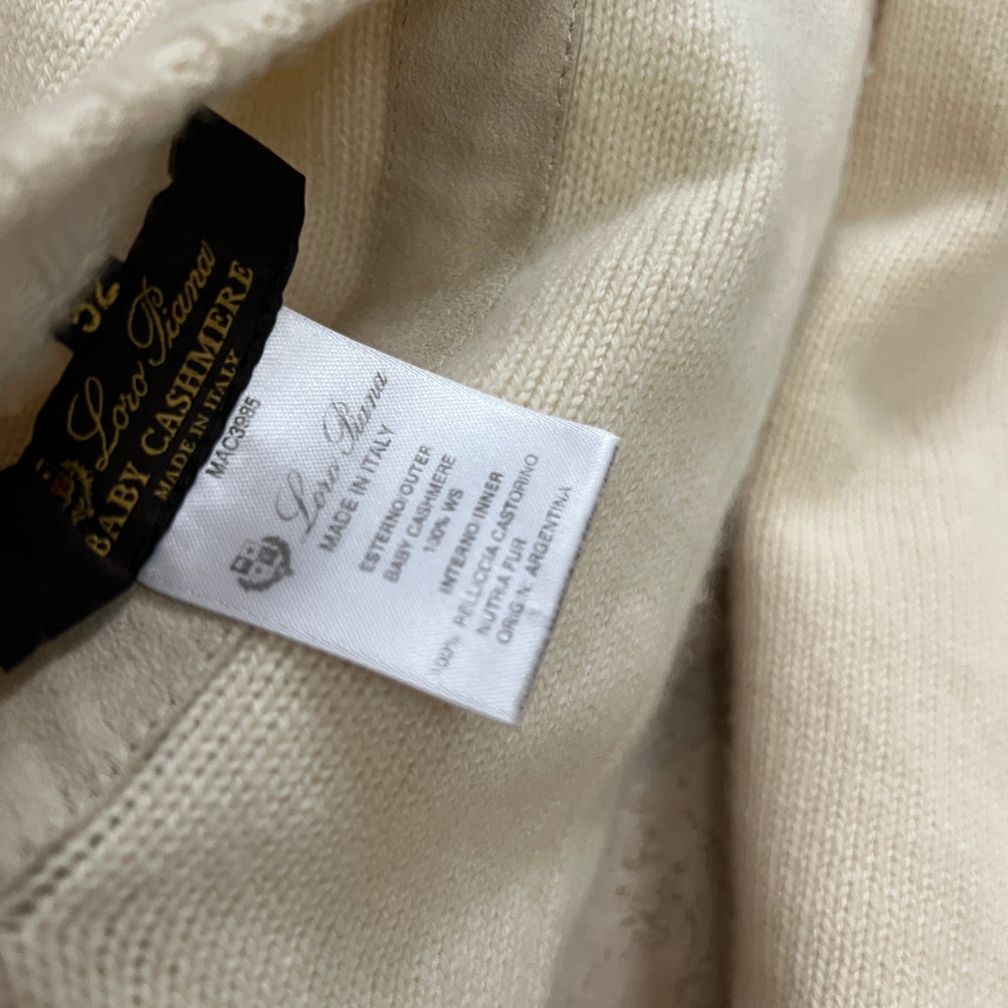 Loro Piana Baby Cashmere Castorino Fur Cashmere Jacket