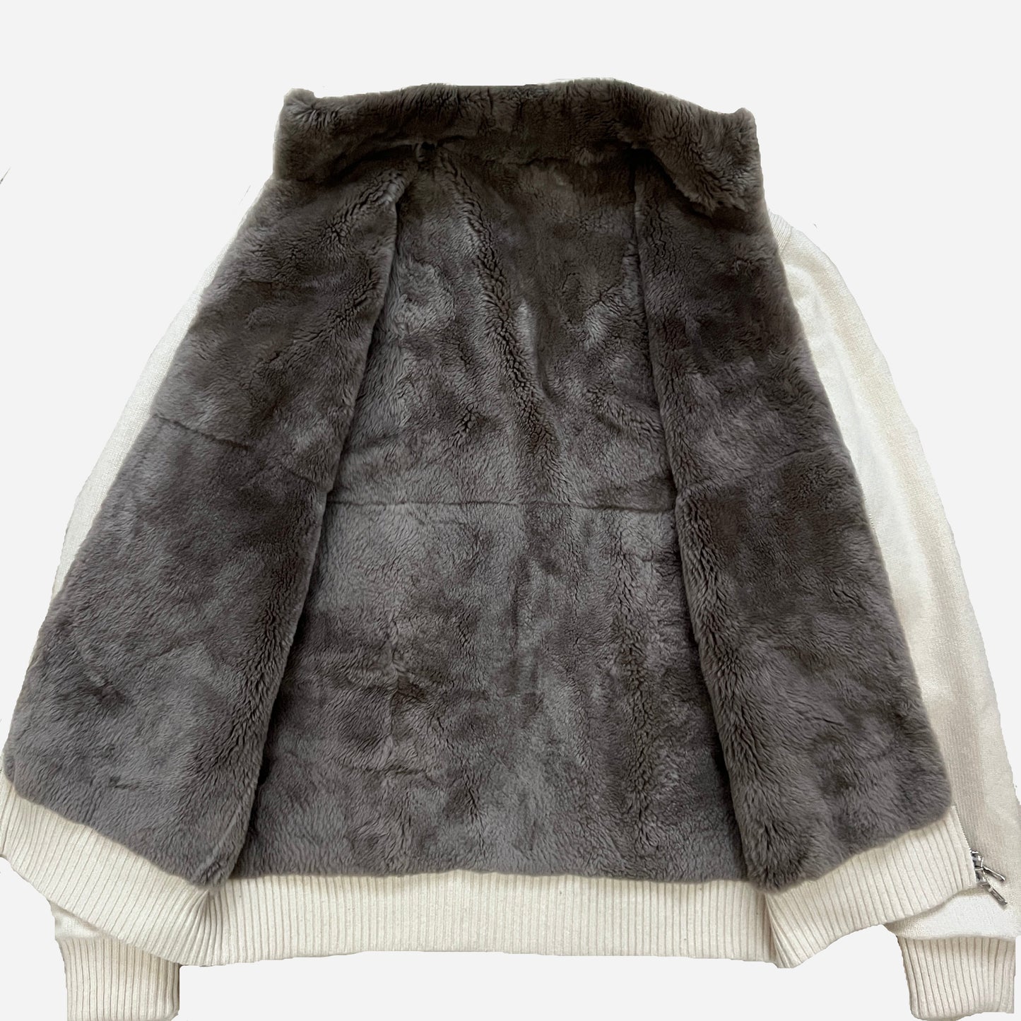 Loro Piana Baby Cashmere Castorino Fur Cashmere Jacket