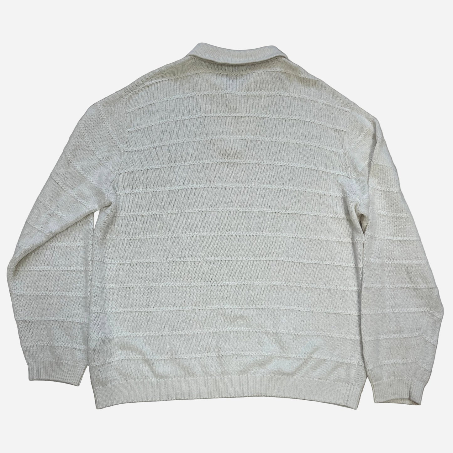 Loro Piana Linen Knit Collared Sweater