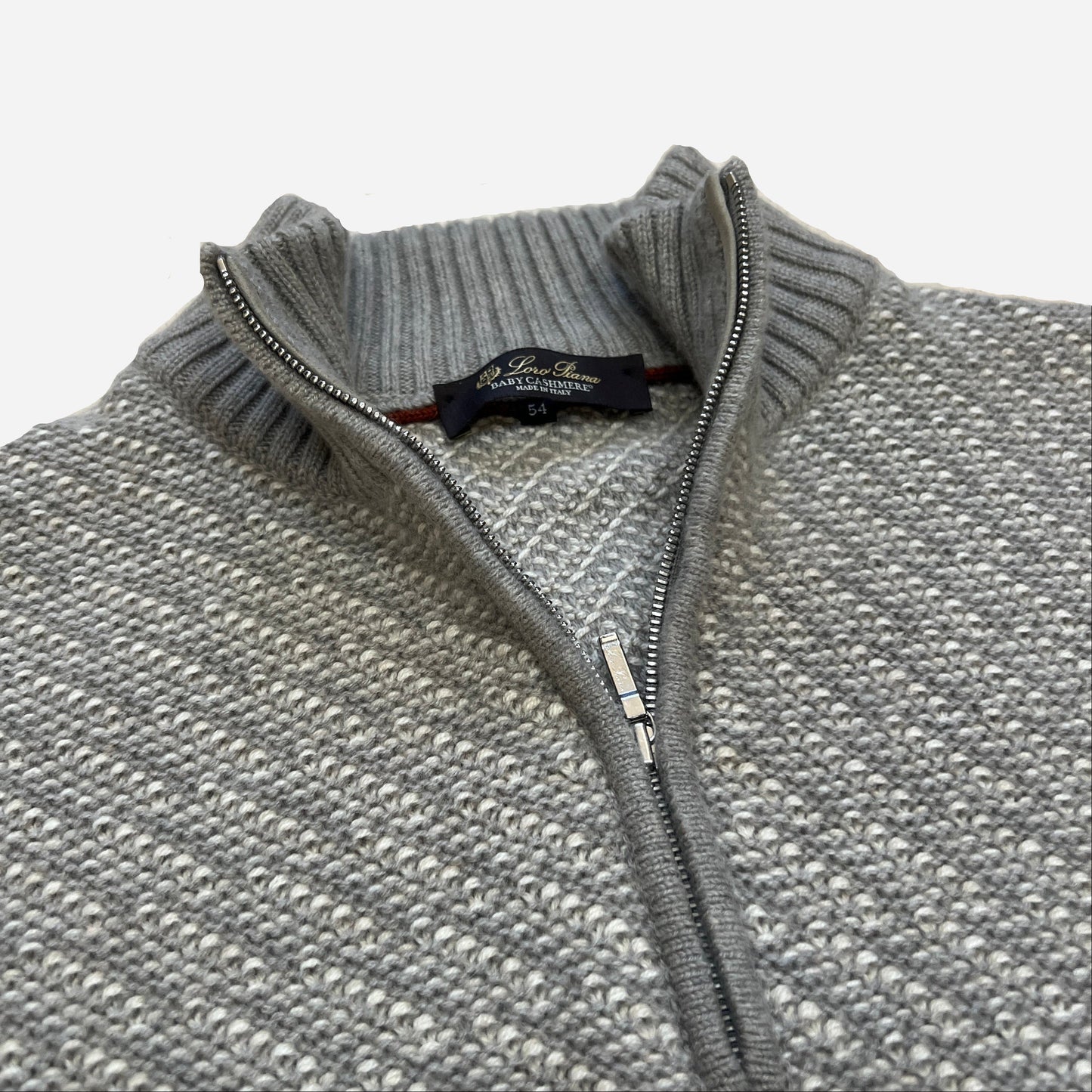 Loro Piana Baby Cashmere Knit 1/4 Zip Sweater