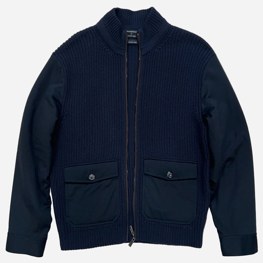 Zegna 100% Vicuña Knit Bomber Jacket