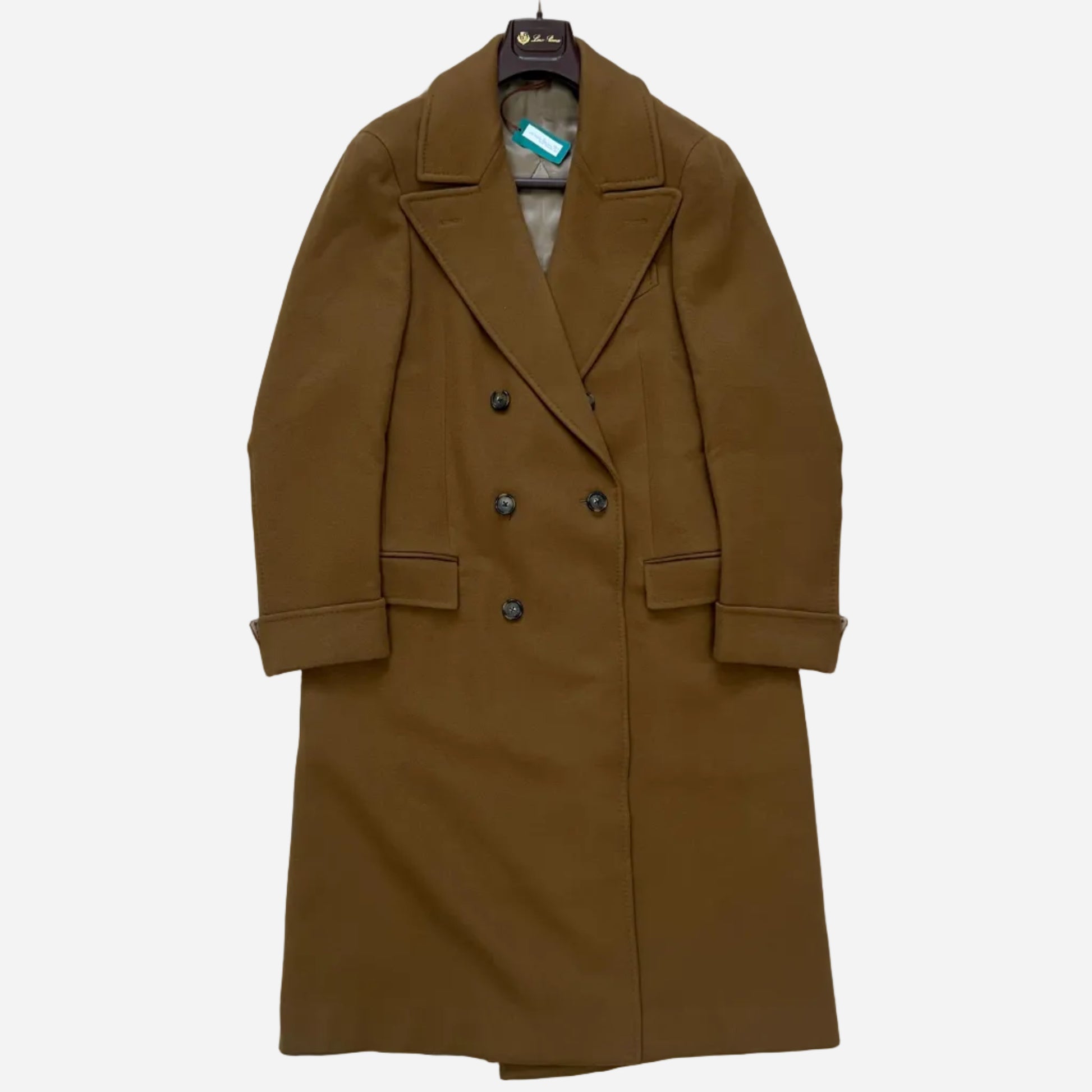 Loro Piana "Sergio" Cashmere Double Breasted Overcoat