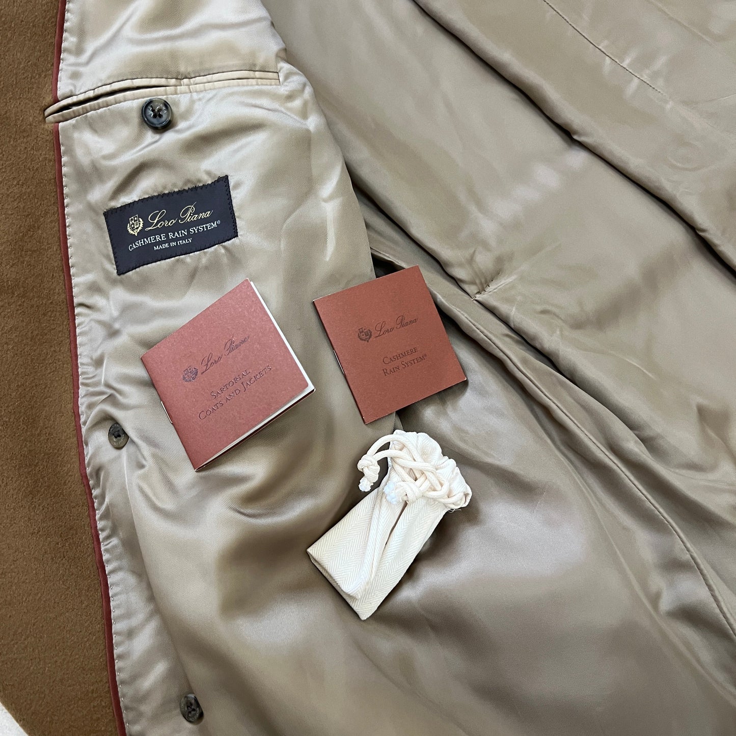 Loro Piana "Sergio" Cashmere Double Breasted Overcoat